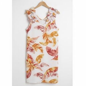 3/$10 🛒🛍️ Entro White Floral Sleeveless Dress - Size Small